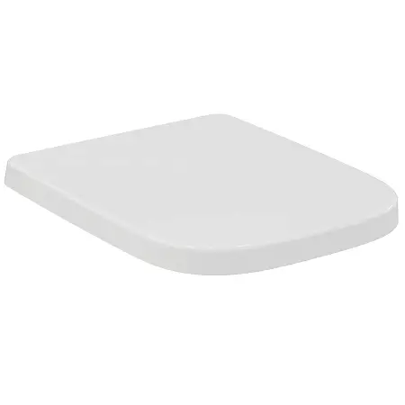 Крышка-сиденье для унитаза Ideal Standard i.life B с функцией плавного закрытия, дюропласт, металлические шарниры, легкосъемное (T468301)