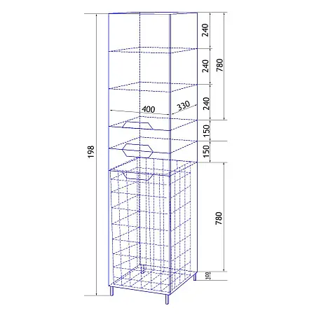 схема 400 с корзиной
