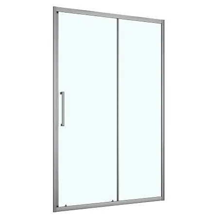 Душевая дверь Loranto 140x190 раздвижная, универсальная, прозрачное стекло 6 мм, профиль серый матовый (CS-AB03GG-140)