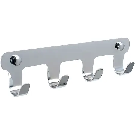 Вешалка для полотенец Fixsen Practica 4 крючка, хром (FX-805-4)