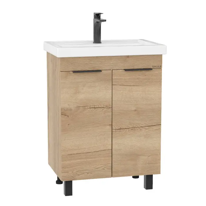 Тумба напольная Onika Легран 70 Дуб галифакс (БЕЗ УМЫВАЛЬНИКА Фостер-70) (107067)