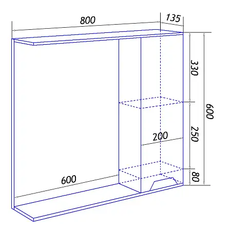 Зеркало Florena 80 прав схема