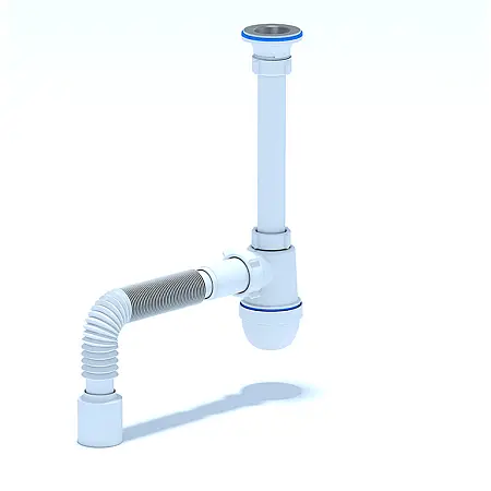 Сифон для раковины Ани Пласт 1 1/4*40 с гибкой трубой 40*50 (С1010)