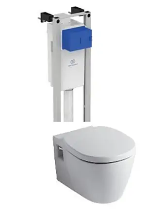 Комплект инсталляции Ideal Standard ProSys Eco Frame M  с унитазом Connect E803501, сиденье микролифт E712701 (W220101)