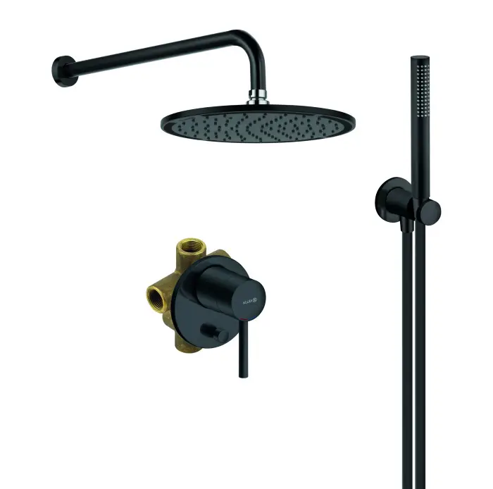 Душевая система Kludi Bozz 7 in1 черный матовый (387363976)
