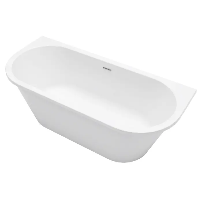 Ванна акриловая Azario ELCON 1800x750x580 пристенная, в комплекте с сифоном и металлической рамой (ELC18075)