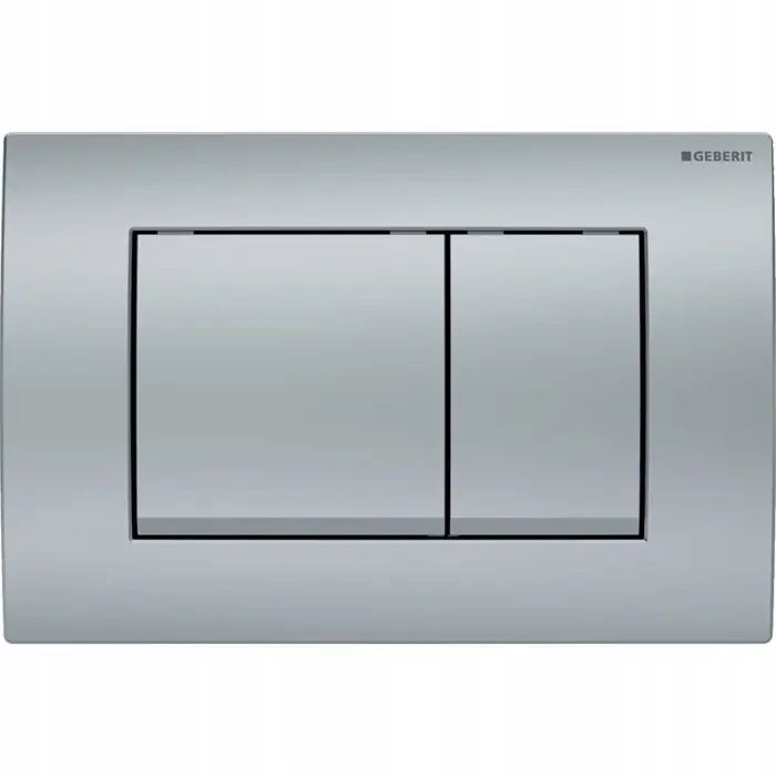 Кнопка смыва Geberit Delta30 двойной смыв, пластик, матовый хром (115.137.46.1)
