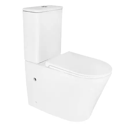 Унитаз-компакт Azario LANDER 350х630х795 напольный, безободковый, слив "Торнадо" с быстросъемным сиденьем "Микролифт" (AZ-1257A)