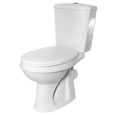 Унитаз-компакт Элисса Оптима Стандарт с сиденьем, белый (43901130302)