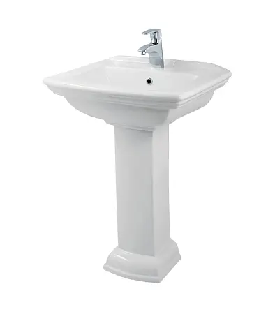 Раковина на одной ножке Creo Ceramique ORLEANS 600х475х870, белая (OR3000+OR3010)