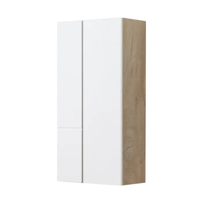 Шкафчик AQUATON Мишель подвесной,  дуб эндгрейн/белый (1A243903MIX40)