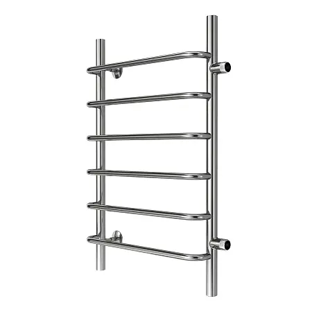 Полотенцесушитель водяной AZARIO MODENA 500/800 6 секций, боковое подключение, 1", хром (AZ08558)
