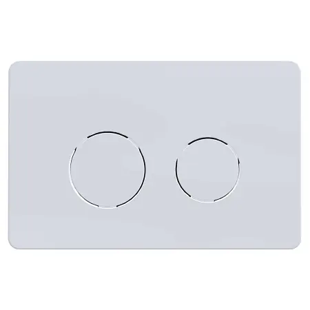 Кнопка смыва AZARIO двойная, круглая, цвет белый (AZ-8200-0085/AZ-P57-0130)