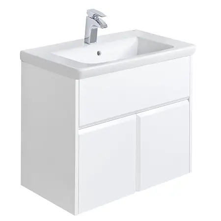 Тумба под раковину Roca Up 80 см, подвесная, белый глянец (Z.RU93.0.301.2)