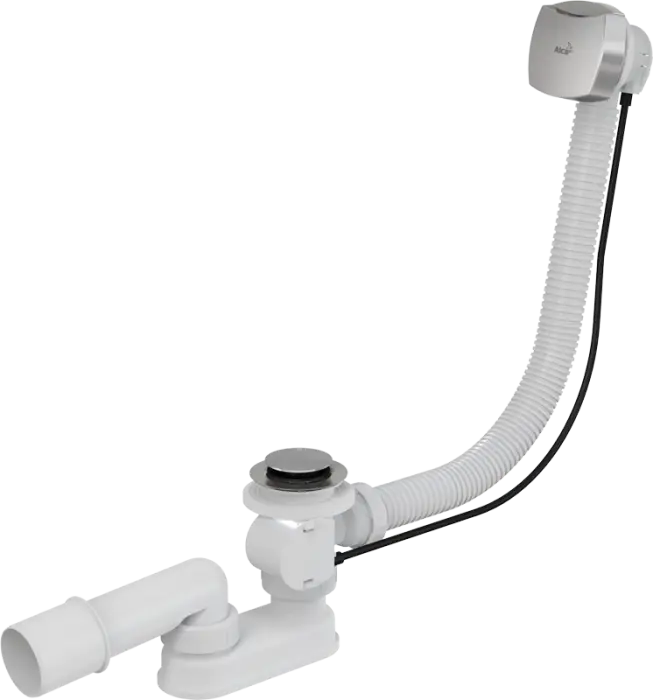 Слив-перелив Alcadrain для ванны, полуавтомат, хром (A51CR)