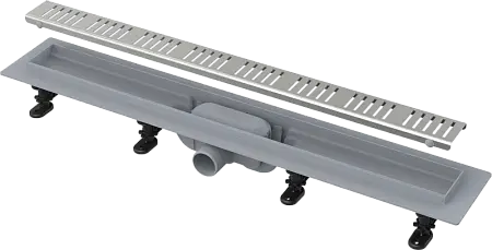 Душевой лоток Alcadrain Simple с решеткой, хром (APZ10-950M)