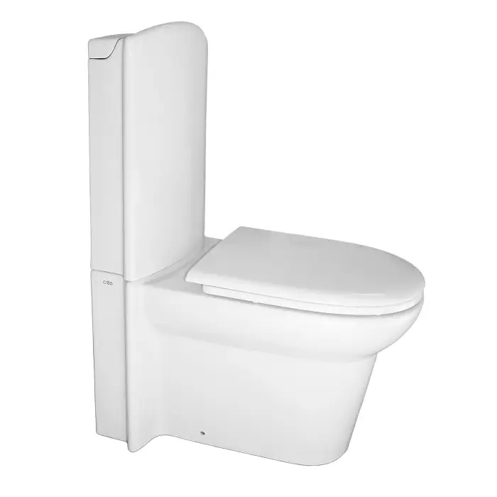 Унитаз-компакт Creo Ceramique LE MANS напольный, скрытый монтаж,  с крышкой микролифт (415х705х950)