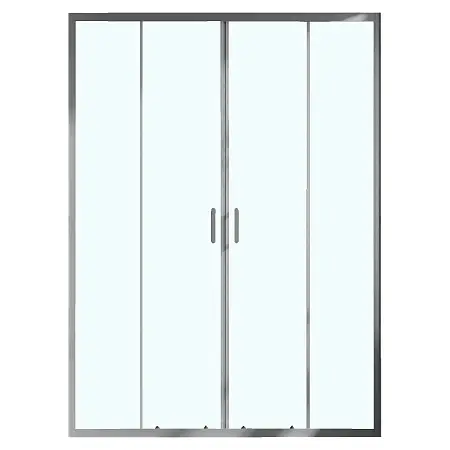 Душевая дверь Azario Токио 1700х1950, прозрачное стекло 6 мм, профиль графит матовый (AZ-362K2-170-MGR-CL)