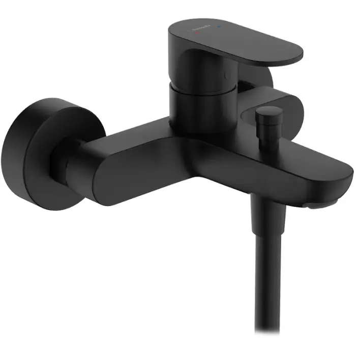 Смеситель для ванны Hansgrohe Rebris S керамический картридж, черный матовый (72440670)