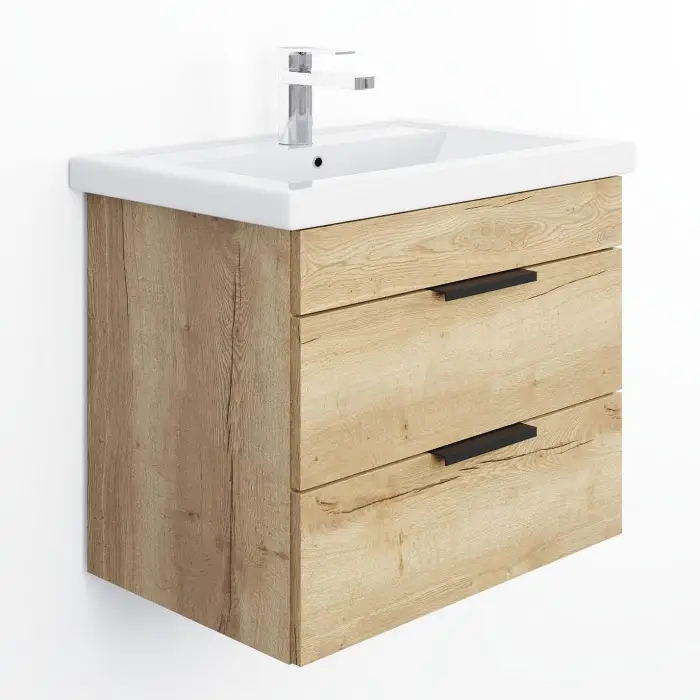 Тумба подвесная Onika Легран 70.13 (2 ящика) Дуб галифакс (107048)